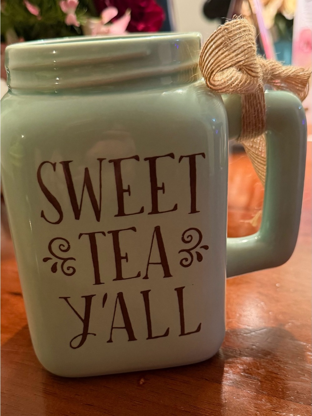Sweet Tea Y'all Ceramic Mug - Mint‎ Green